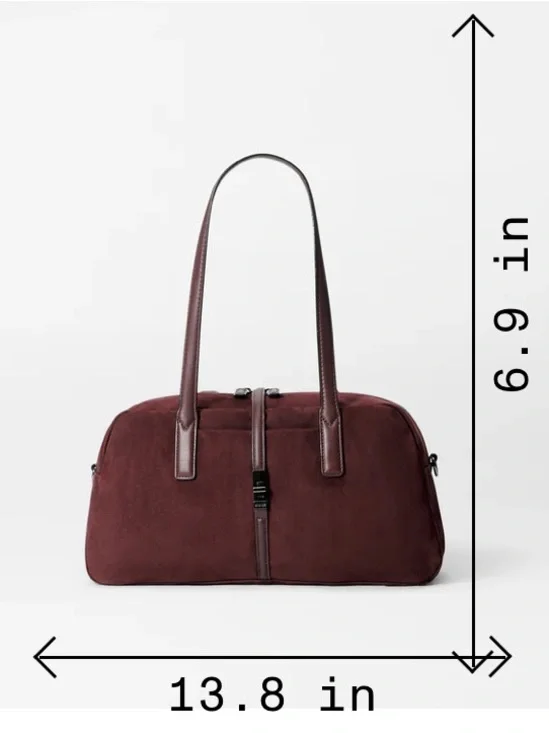 MZ Wallace Nubuck Astor Satchel Satchel Bag with Extra Strap and Pouch - Picture 17 of 17